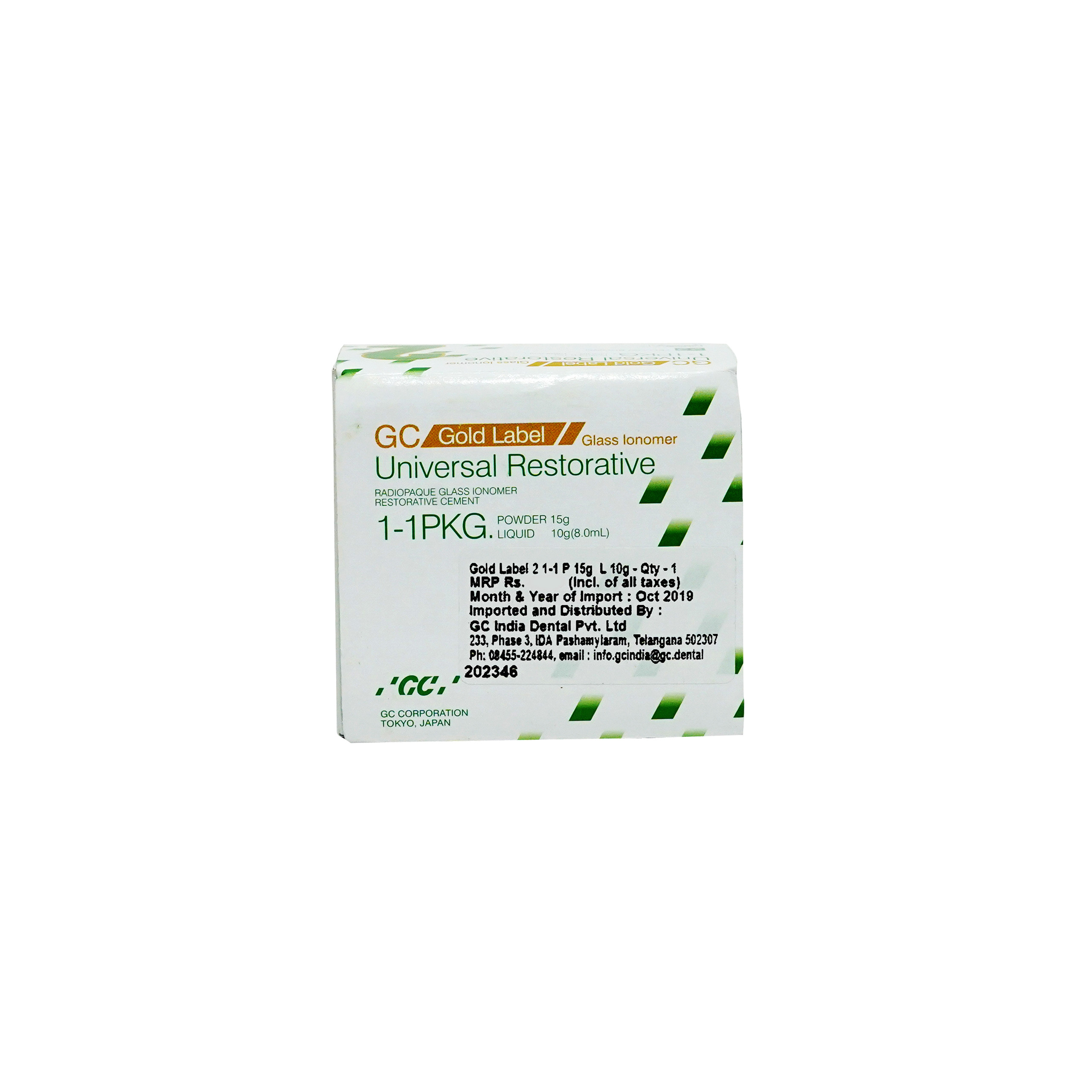 Gc Gold Label 2 Glass Ionomer Restorative Cement